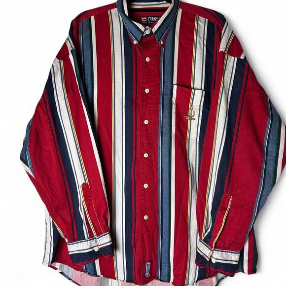 Chaps x ralph lauren striped button down size xl - Picture 1 of 4